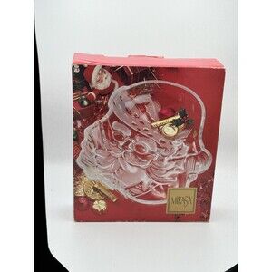 Mikasa 11" Crystal Santa Hostess Serving Dish SA235/754 Candy Platter Christmas